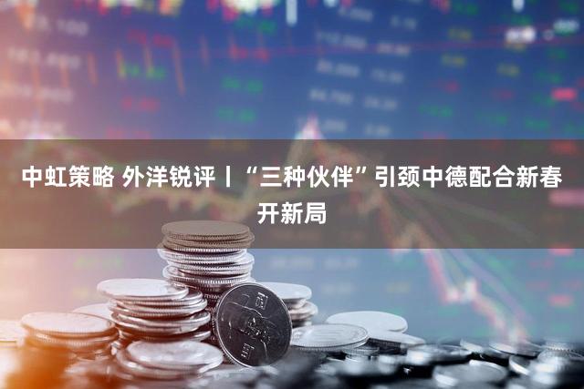 中虹策略 外洋锐评丨“三种伙伴”引颈中德配合新春开新局