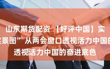 山东期货配资 【好评中国】实干绘就“实景图” 从两会窗口透视活力中国的奋进底色